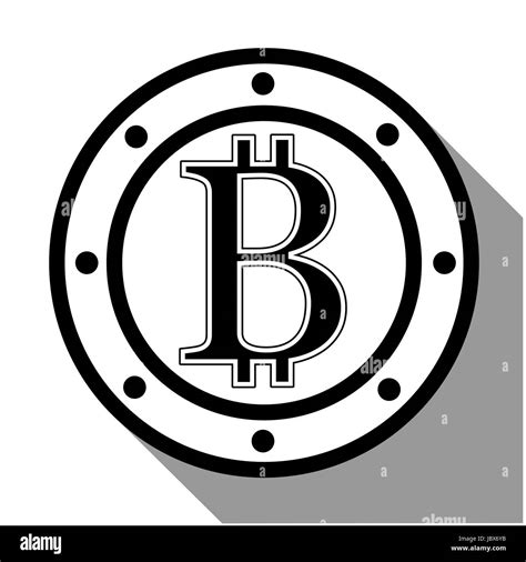 Bitcoin Flat Design Virtual Coin Vector Illustration Stock Vector
