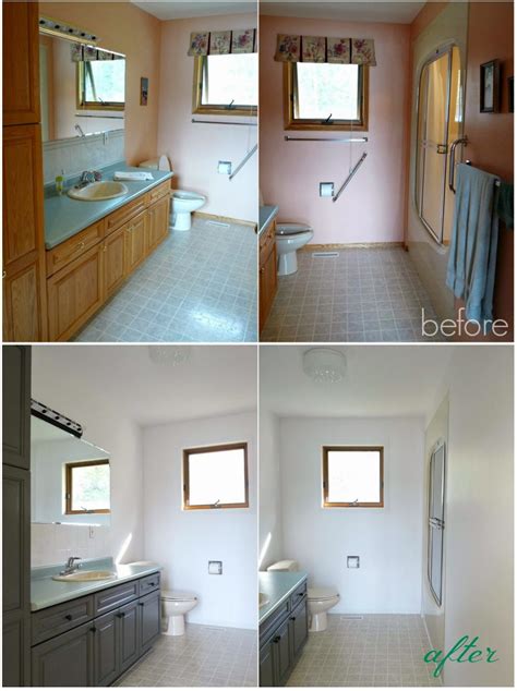 As with the primer, use a paint brush to cut. Bathroom Before + After | Dans le Lakehouse