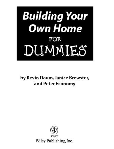 Building Your Own Home For Dummies بيت المعمار المصرى على لبيب