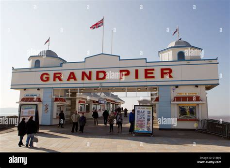 The Newly Opened Weston Super Mare Grand Pier Which Was Rebuilt After A Fire Destroyed The Old