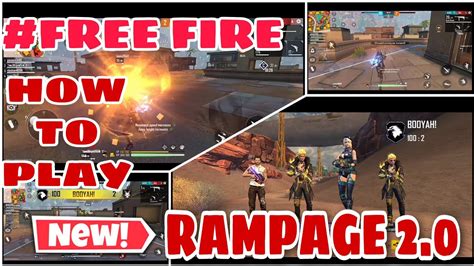 Experience one of the best battle royale games now on your desktop. #FREE FIRE🔥🔥// #HOW TO PLAY RAMPAGE 2.0# LIVE DEMO BOOYAH ...