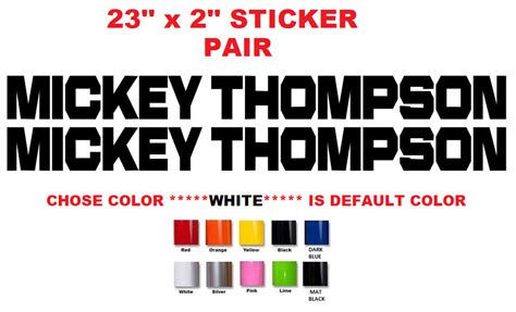 23 Mickey Thompson Tire Stickers Decals 731 Ebay