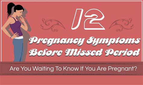 Pregnancy Symptoms Before Missed Period Infographic