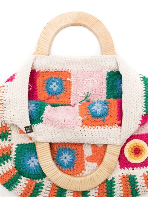 Nannacay Chris Patchwork Crochet Tote Bag Farfetch