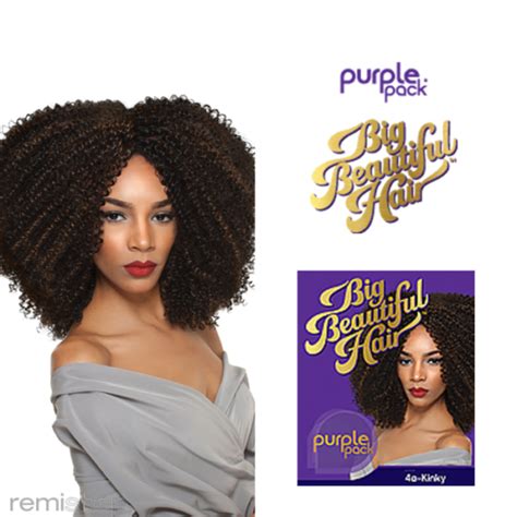 Outre Purple Pack Weave Big Beautiful Hair 4a Kinky Bnib Ebay