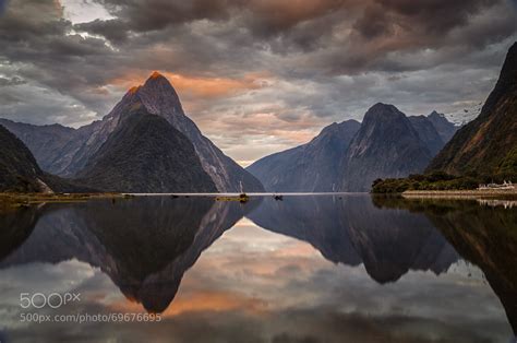 Sunrise Milford Sound New Zealand Photographed By Ly M
