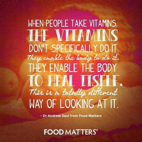 Food Matters Are You Enabling Your Body To Heal Itself Food
