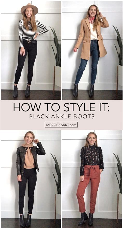 How To Style It Outfits With Black Booties Merricks Art