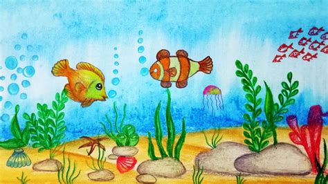 In this video, we learn how to draw a simple scenery. Download Lagu How To Draw Underwater Scene Step By Step ...
