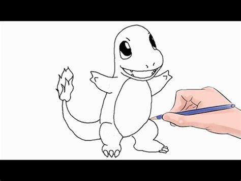 Doraemon is the lead protagonist of the series and it is a blue robot cat who has a signature blue and white body color tone. How to Draw The Pokemon Charmander Easy Step by Step - YouTube