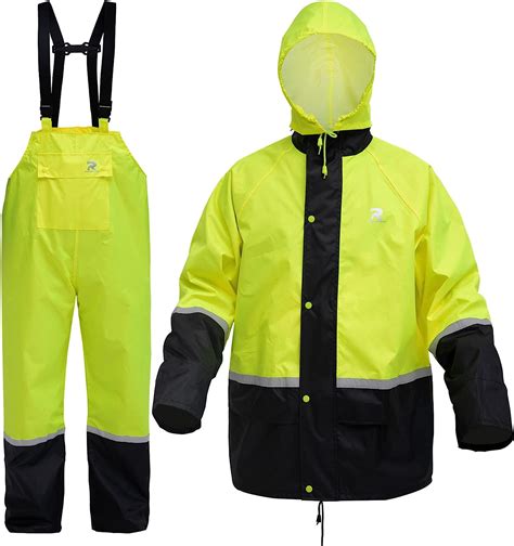 わせくださ Rainrider Rain Suits For Fishing Waterproof Rain Jacket With Bib