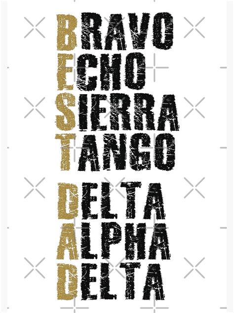 Phonetic Alphabet Design Best Dad Bravo Echo Sierra Tango Delta