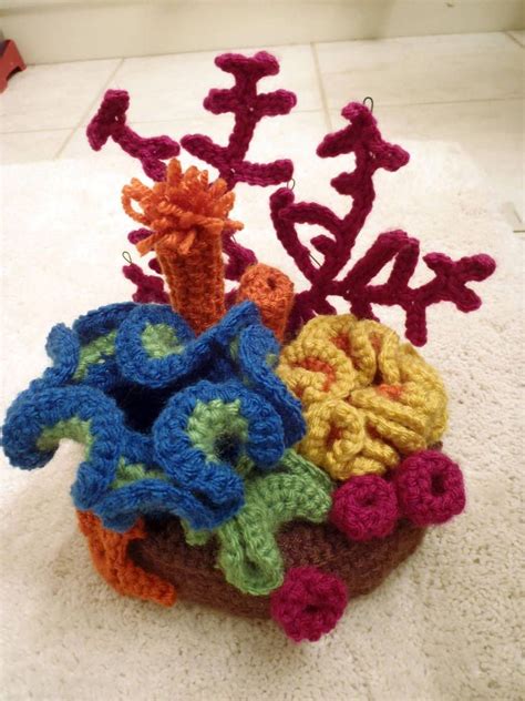 Crochet Coral Specimen 1 Budding Reef By Superhero Apri Crochet