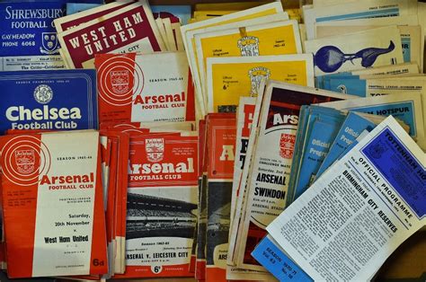 Mullock S Auctions Assorted Selection Of 1960s Onwards Football Programmes To