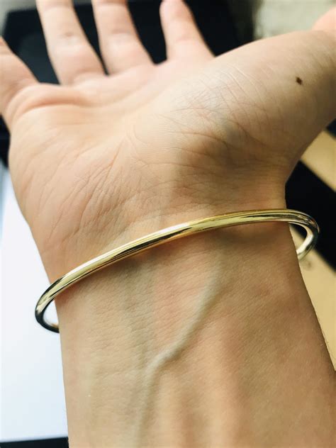 Mens Solid Gold Plated Over 925 Sterling Silver Torque Bangle