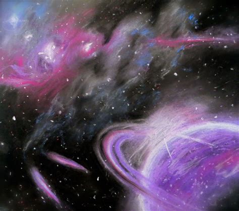 Galaxy Oil Pastels Pastel Art Chalk Pastel Art Oil Pastel Art