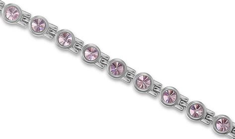 Ladies Premium Magnetic Titanium Swarovski Crystal Bracelet Etsy Uk