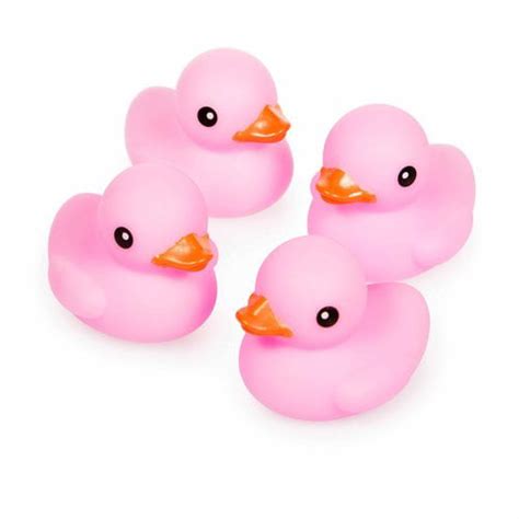 Way To Celebrate Party Light Pink Rubber Duck 4 Pack
