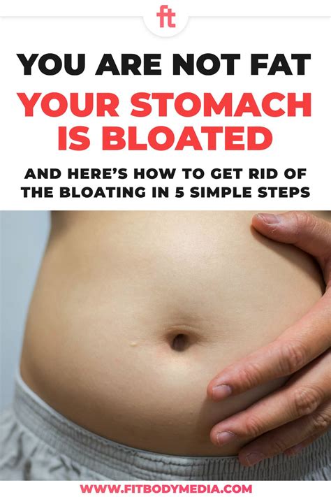 How To Get Rid Of Stomach Bloating In Simple Steps Fit Body Media Bloated Stomach Get Rid