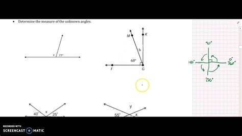 Geometry Lesson 41 Angles Formed By Intersecting Lines Youtube