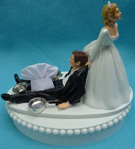 Wedding Cake Topper Chef Cooking Cookware Pots And Pans Hat Etsy
