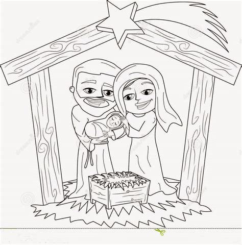 Dibujo Del Nacimiento De Jesus Para Colorear Dibujos Cristianos Para