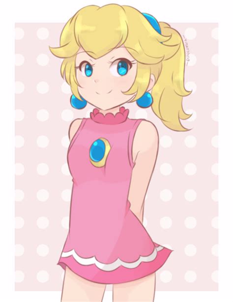「princess Peach In Her Outfit From Mario 」チョコミル Chocomiru のイラスト