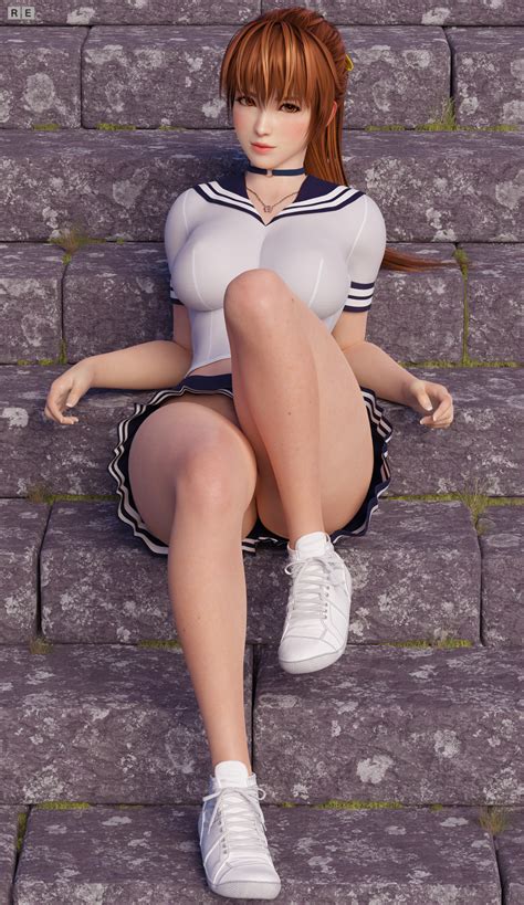 radianteld kasumi doa dead or alive absurdres highres 1girl 3d ass breasts brown eyes