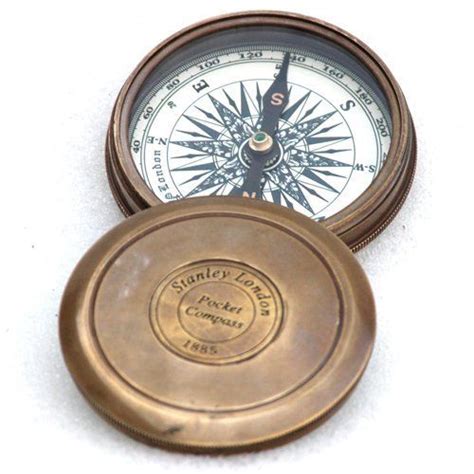 vintage style maritime collectible compass brass finish vintage compass pocket compass