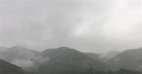 Thick Fogs Covering The Mountain Ranges Free Stock Video Footage