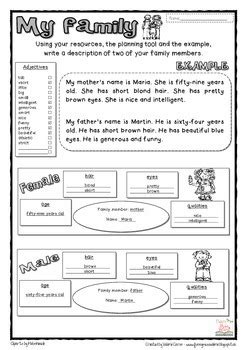 family writing project  funny  valerie tpt