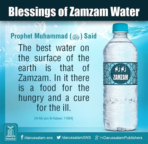 Blessings Of Zamzam Water