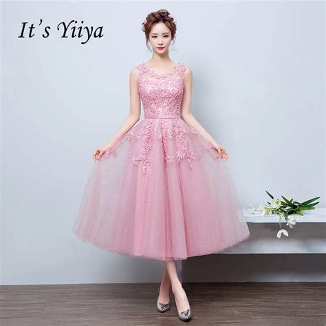 Buy Its Yiiya O Neck Pink Beading Floral Illusion