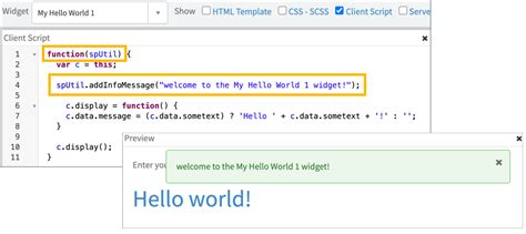 Using The Client Side Widget Api Servicenow Developers