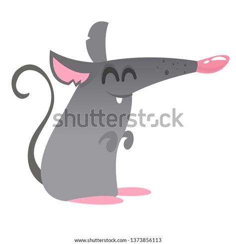 Cute Cartoon Mouse Dancing Vector Illustration Stock Vector Royalty