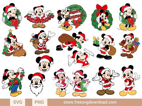 Mickey Christmas SVG Bundle (FSD-K91) - Store Free SVG Download