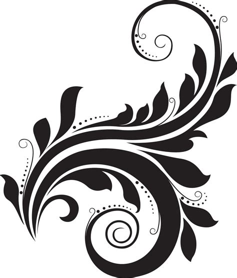 Swirl Floral Vector Element Royalty Free Stock Image Storyblocks