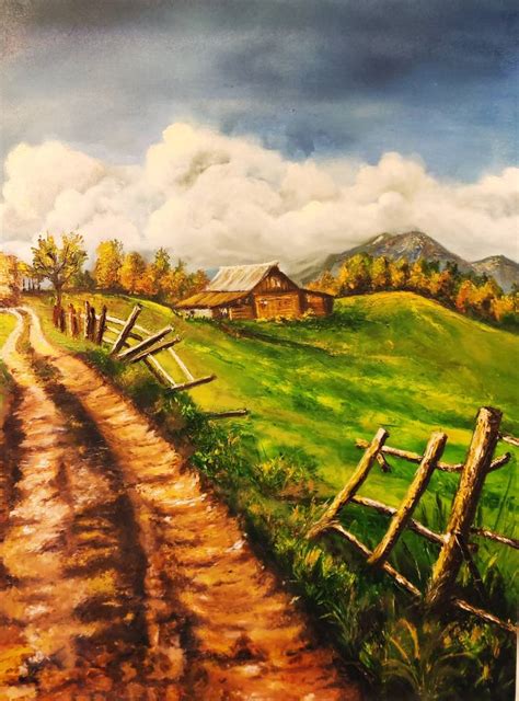 Country Road Painting By Geetu Thakur Saatchi Art