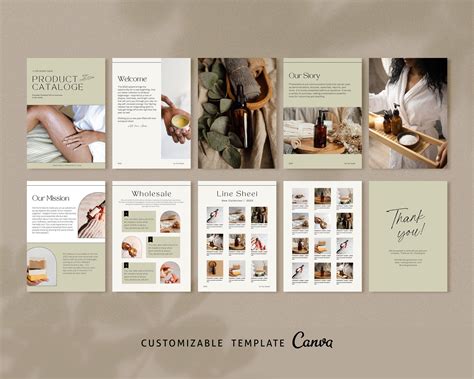 Canva Product Catalogue And Line Sheet Template Editable Etsy In 2022