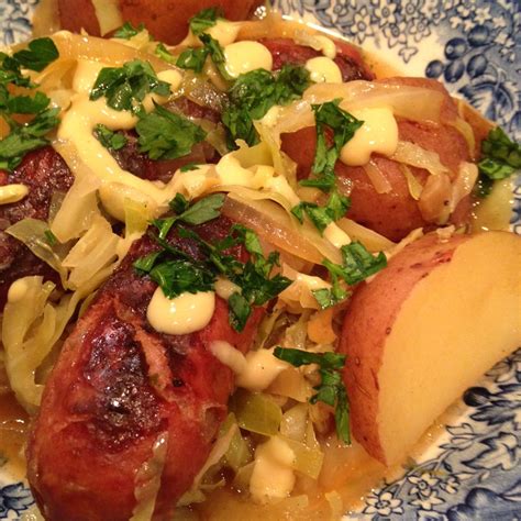 The wool scarf, earmuffs and gloves still have another 40 or so uses out of them this season, so that i can finally feel good and say, wow, i've gotten my money's worth! Chicken Apple Sausage with Cabbage Recipe | Allrecipes