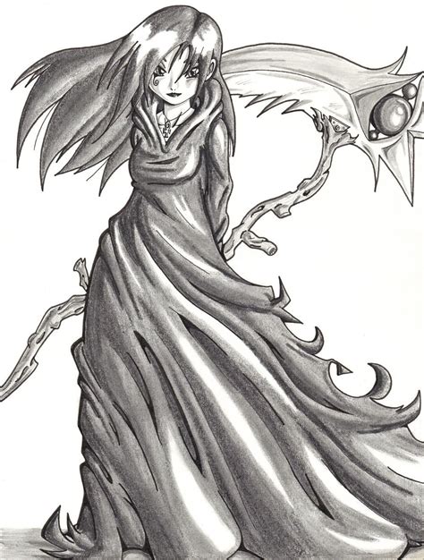 Girl Reaper Reaper Drawing Grim Reaper Drawing Grim Reaper