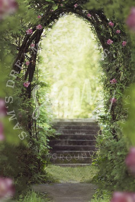 Rococo Garden Digital Backdrop Background For Photoshop Digital Art