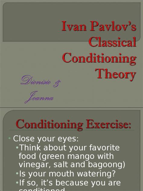 See more of la music learning theory di edwin e. Ivan Pavlov_s Classical Conditioning Theory