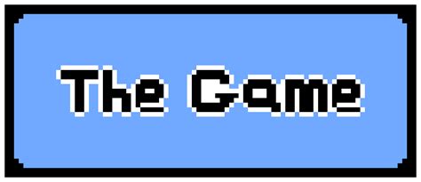 The Game Title Screen Pixel Art Maker