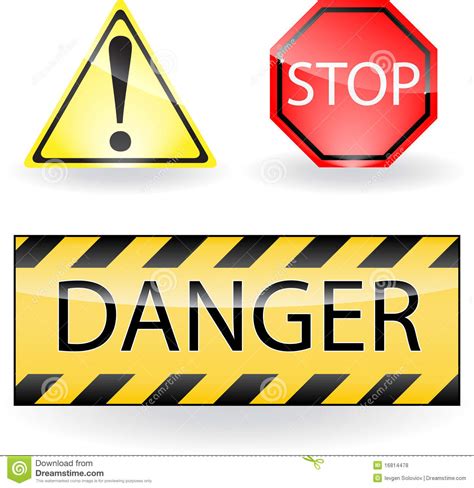Attention Signs Royalty Free Stock Photos - Image: 16814478