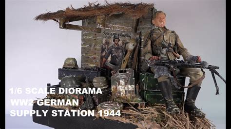 Ww2 Germam Supply Station 1944 16 Scale Diorama Youtube