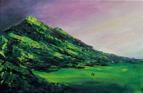 2 Green Mountains 3040 Acrylic On Canvas On Behance