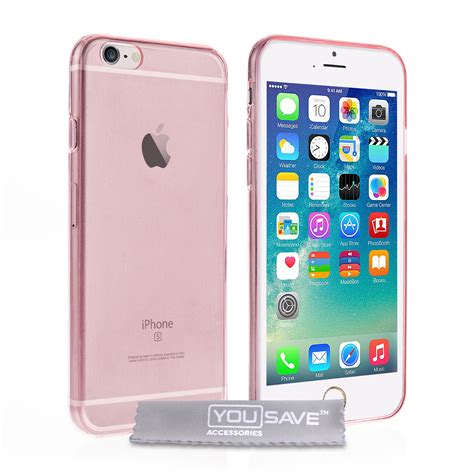 Yousave Accessories Iphone 6 Ultra Thin Gel Case Pink