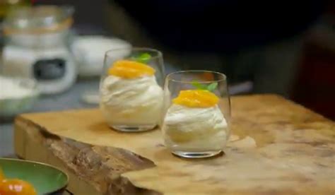 See footnote about weighing the eggs for best results. James Martin clementine syllabub recipe on Home Comforts at Christmas - The Talent Zone