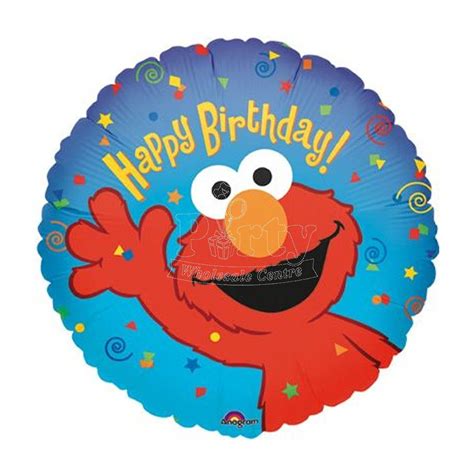 Sesame Street Elmo Happy Birthday Balloon 18inch Party Wholesale